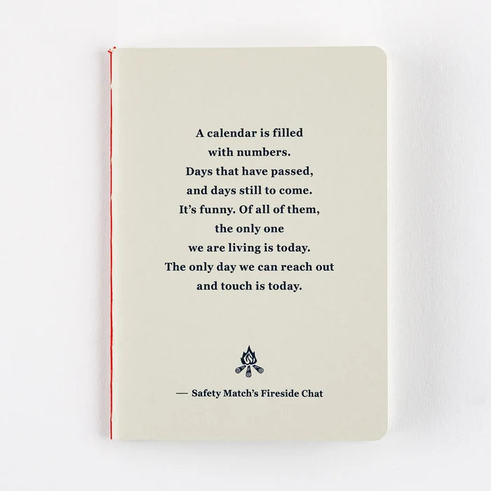 Hobonichi Fireside Chat Notebook – B6 and B7, alternate angle.