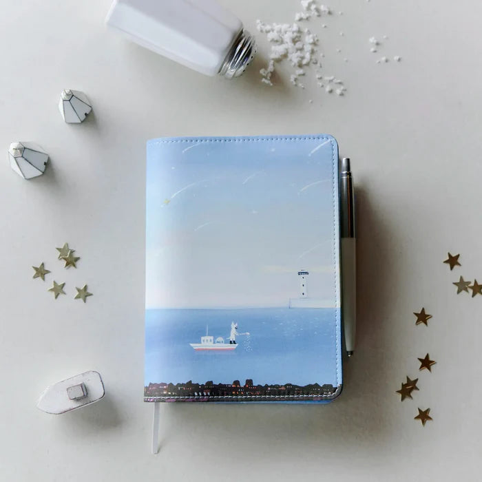 Hobonichi Hiroko Kubota: The Sea’s Dream at Dawn – 5-Year Techo Cover, shown from the front.