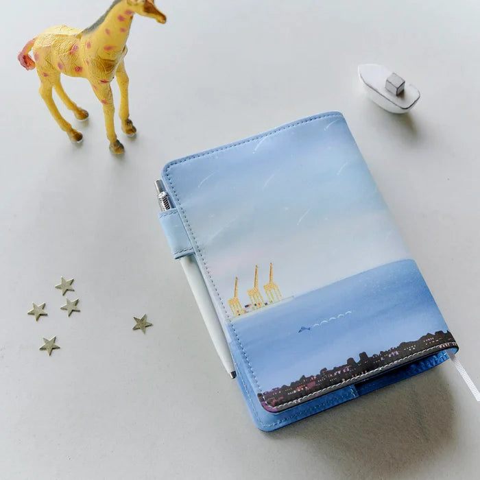 Hobonichi Hiroko Kubota: The Sea’s Dream at Dawn – 5-Year Techo Cover, shown in full.