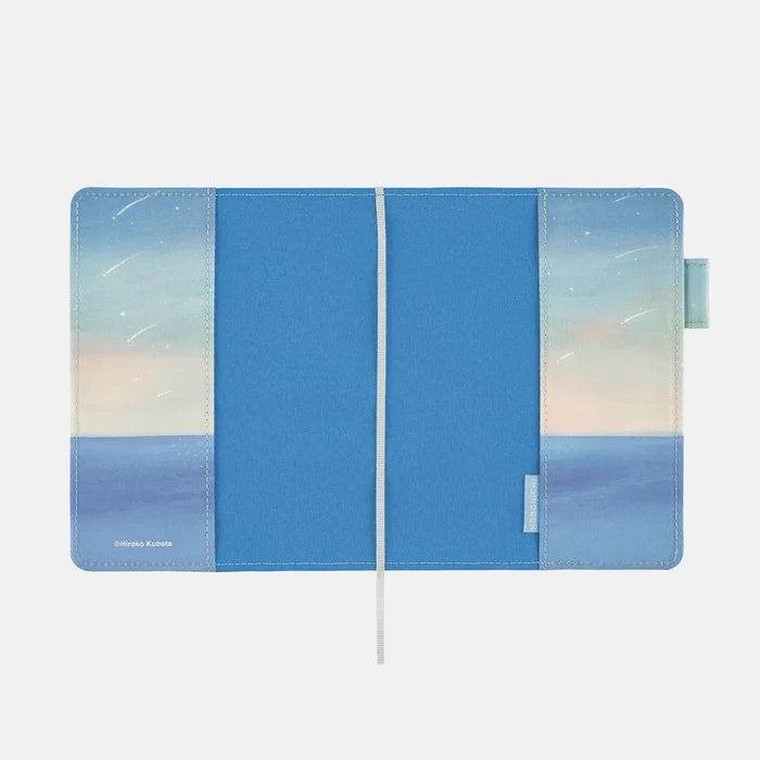 Hobonichi Hiroko Kubota: The Sea’s Dream at Dawn – 5-Year Techo Cover, shown with its details.