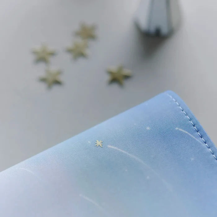 Hobonichi Hiroko Kubota: The Sea’s Dream at Dawn – Large 5-Year Techo Cover, shown from another angle.