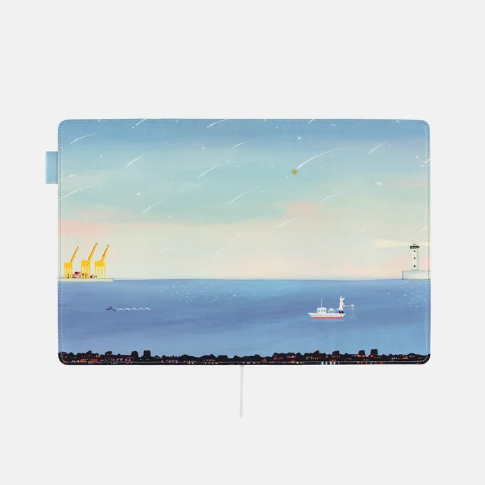 Hobonichi Hiroko Kubota: The Sea’s Dream at Dawn – Large 5-Year Techo Cover, alternate angle.