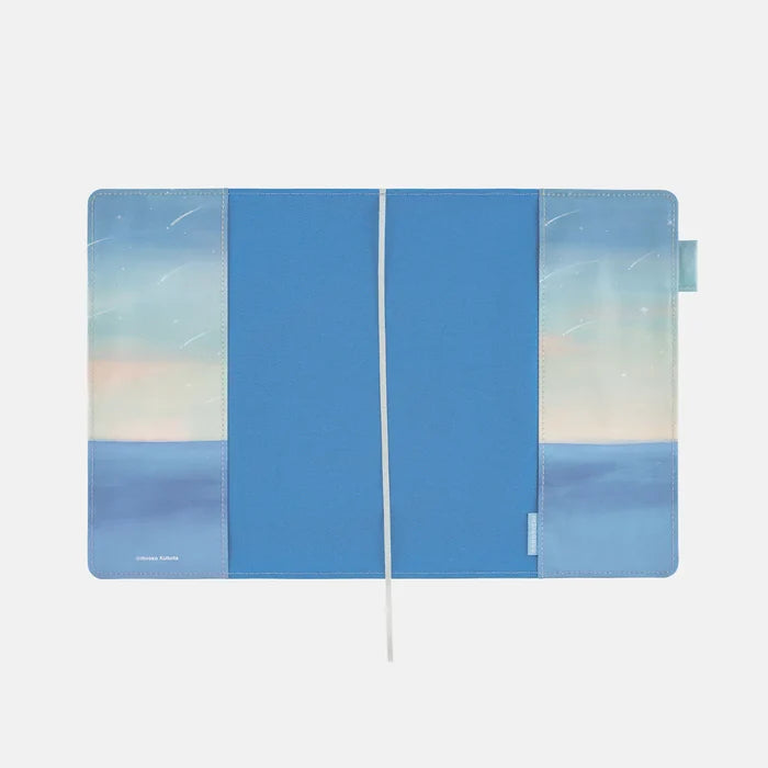 Hobonichi Hiroko Kubota: The Sea’s Dream at Dawn – Large 5-Year Techo Cover, shown with its details.