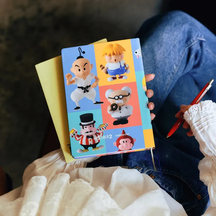Hobonichi HON A5 2026 Planner: MOTHER - Clay Figurines, alternate angle.