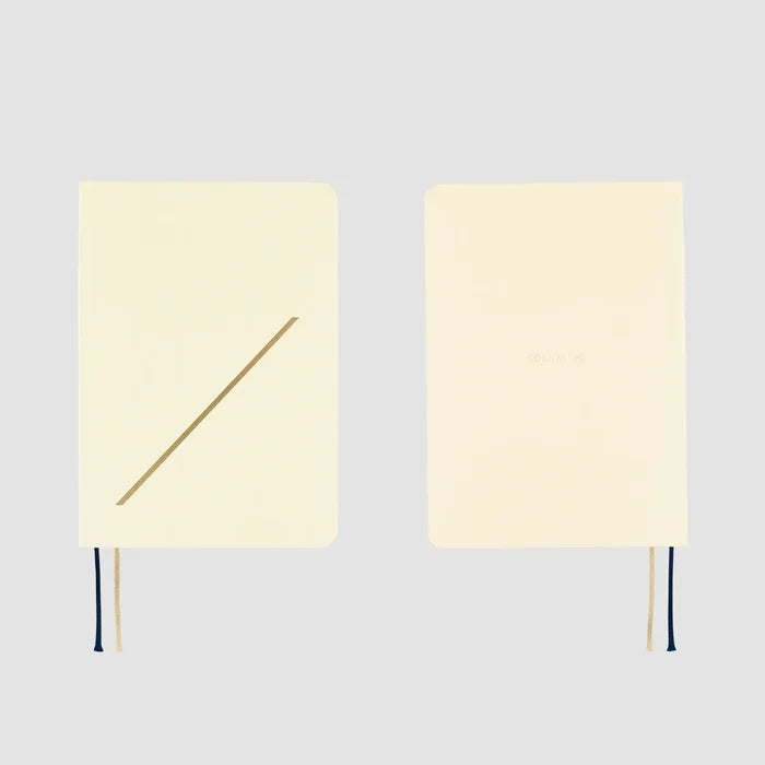 Hobonichi HON A6 2026 Planner: Slash (Ivory), shown from the front.