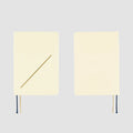 Hobonichi HON A6 2026 Planner: Slash (Ivory), shown from the front.