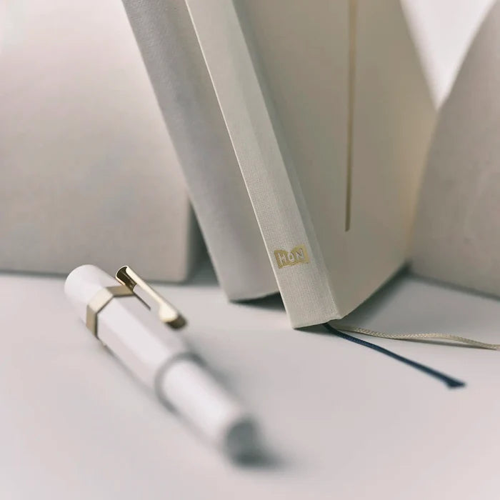 Hobonichi HON A6 2026 Planner: Slash (Ivory), alternate angle.