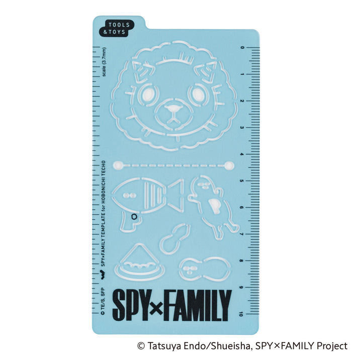 Hobonichi SPY x FAMILY Stencil, shown from the front.