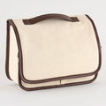 Hobonichi Stappo Bag (Canvas: Ivory Brown), shown from the front.