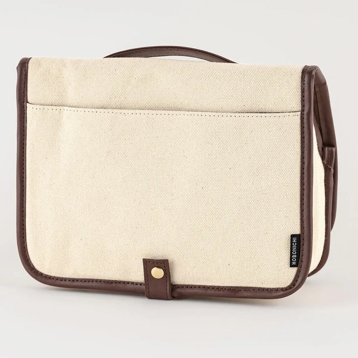 Hobonichi Stappo Bag (Canvas: Ivory Brown), alternate angle.