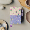 Hobonichi Unsodo: Bijutsukai Cover (Plum and Dianthus) – A6, shown from the front.