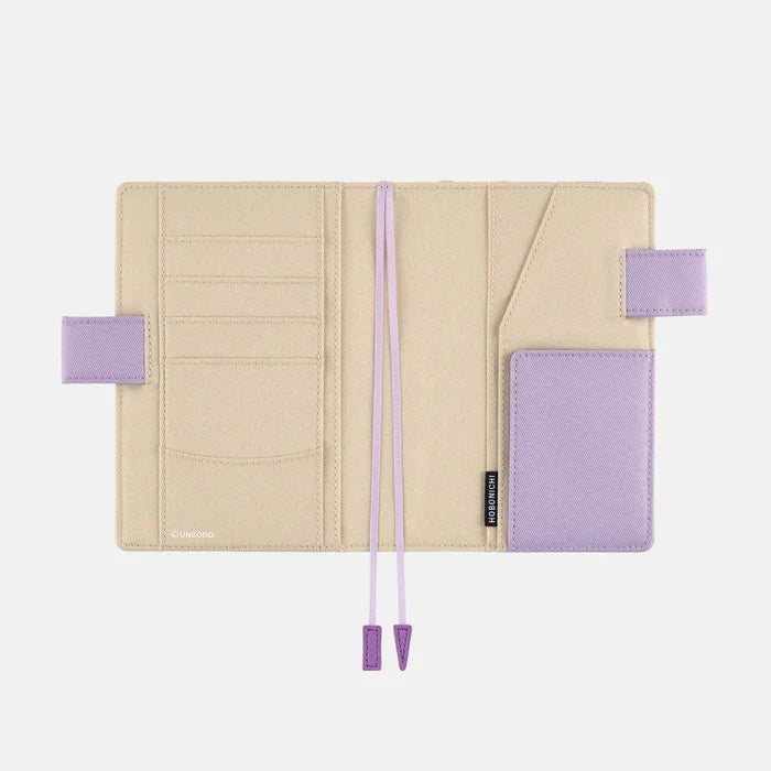Hobonichi Unsodo: Bijutsukai Cover (Plum and Dianthus) – A6, shown with its details.