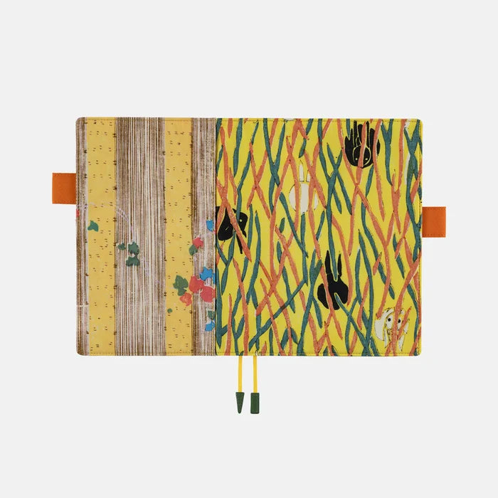 Hobonichi Unsodo: Bijutsukai Cover (Wild Rabbits) – A5, alternate angle.