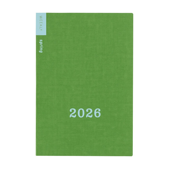 Hobonichi Weekly Calendar Spring 2026, shown from the front.