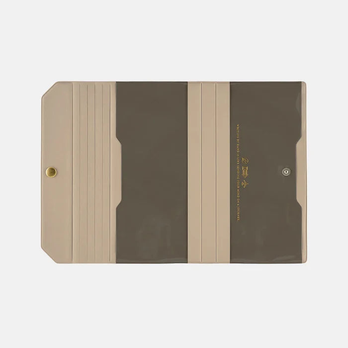 Hobonichi 2026 Weeks Planner Cover: Alettone - Gray, shown from another angle.