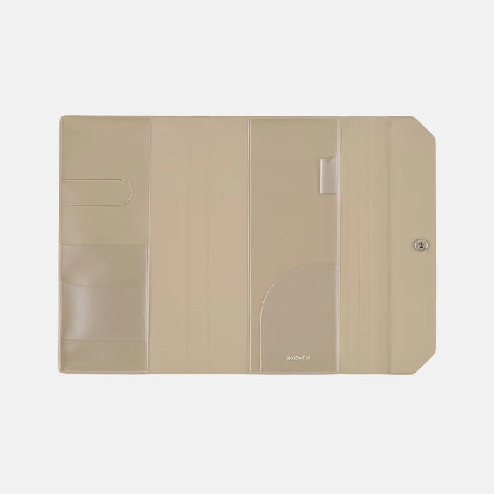 Hobonichi 2026 Weeks Planner Cover: Alettone - Gray, alternate angle.