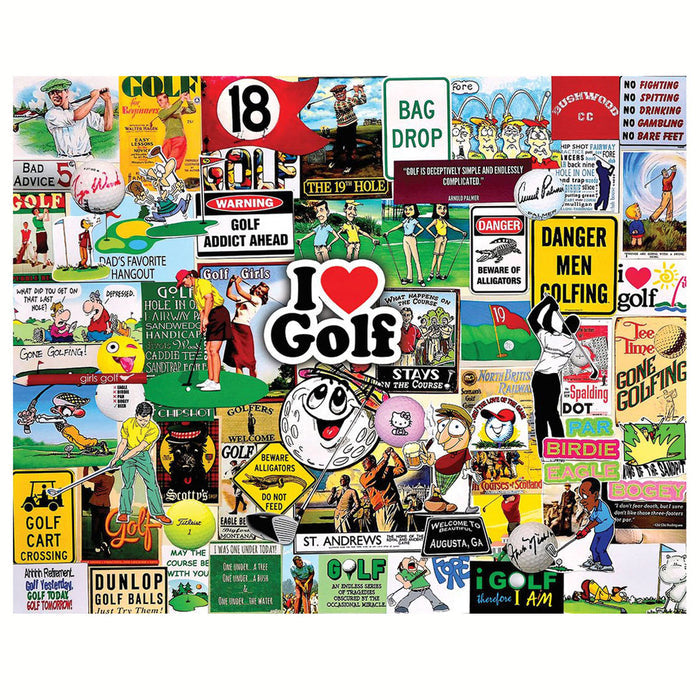 I Love Golf Jigsaw Puzzle