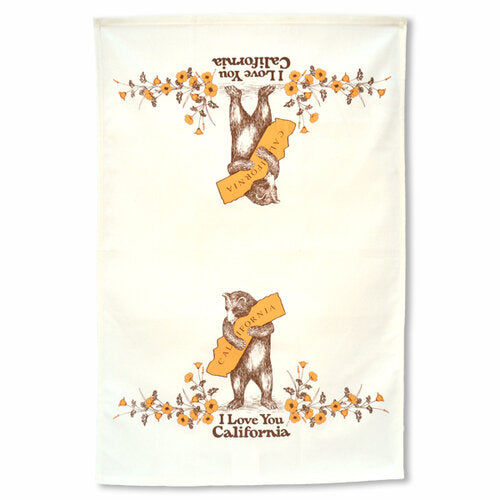 I Love You California Tea Towel