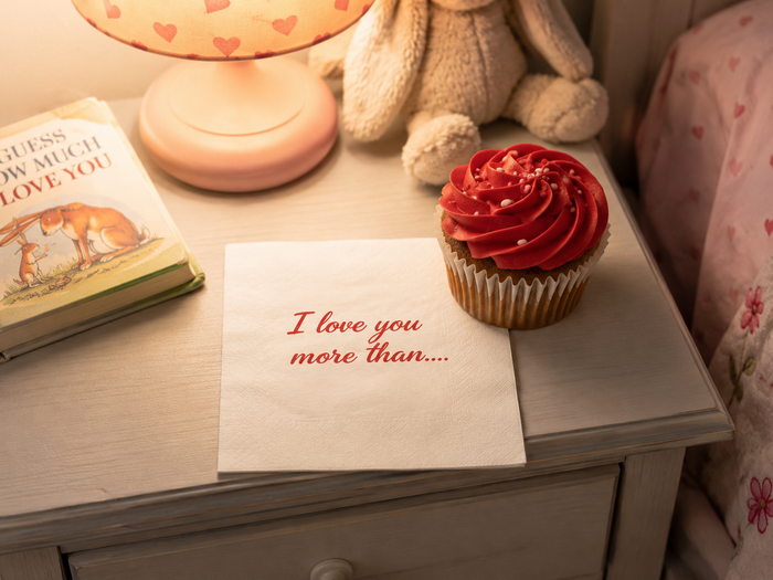 I Love You More Than Valentine’s Day Cocktail Napkins, 50-Pack, 3-ply, Valentine’s Day Party Decor