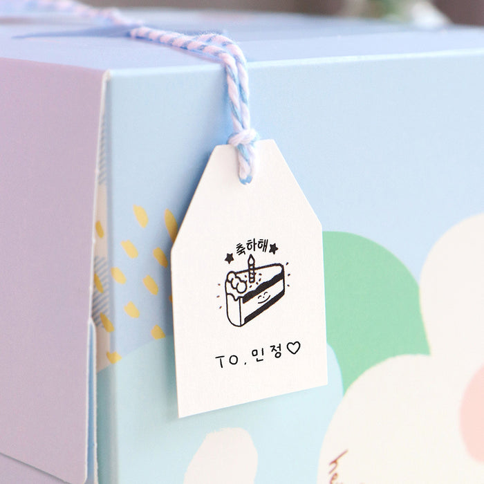 Iconic Cafe Self-Inking Diary Stamp, shown in full.