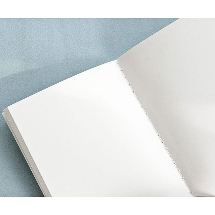 Close-up of plain interior pages in the Iconic Charming Handy Pocket Notebook v.3.