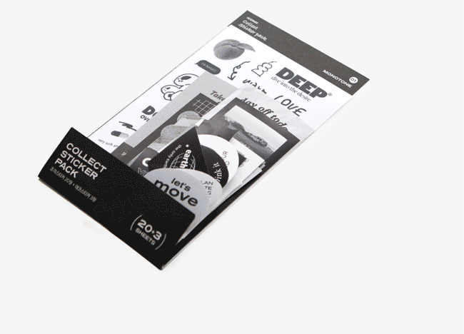 Iconic Collect Sticker Pack — 23 Sheets, detail view of the design.