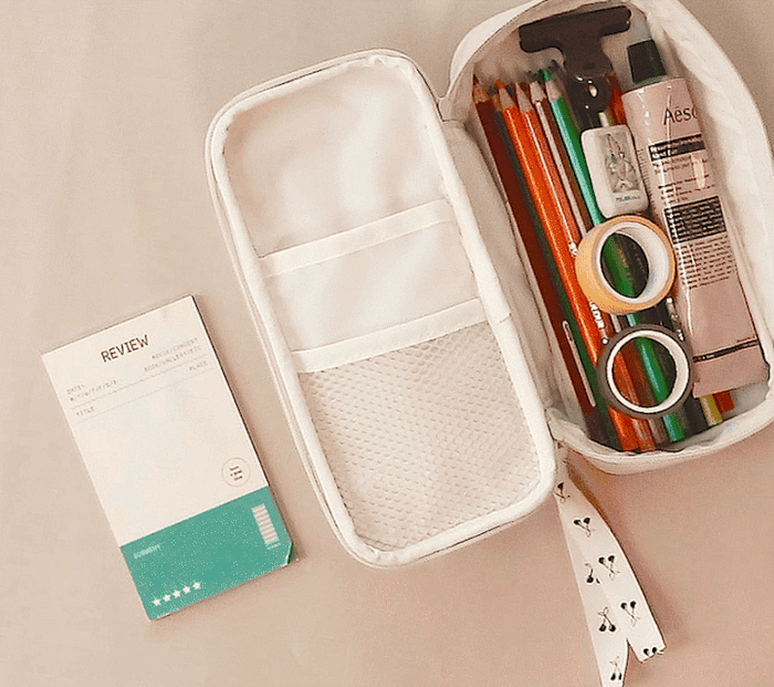 Iconic Cottony Grand Pen Pouch, shown from another angle.