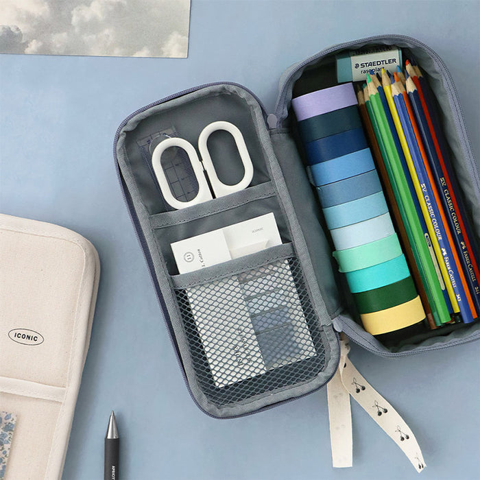 Iconic Cottony Grand Pen Pouch, detail view of the design.