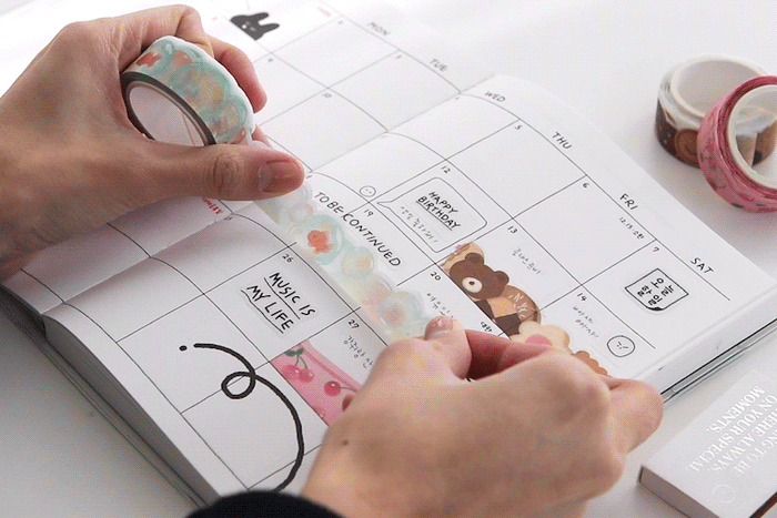 Iconic Die-Cut Paper Masking Tape, shown from the front.