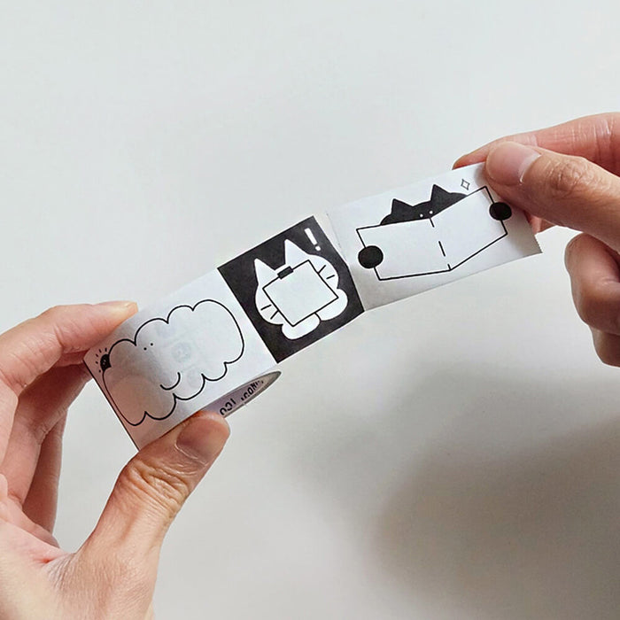 Iconic Doodle Masking Tape roll shown close up.