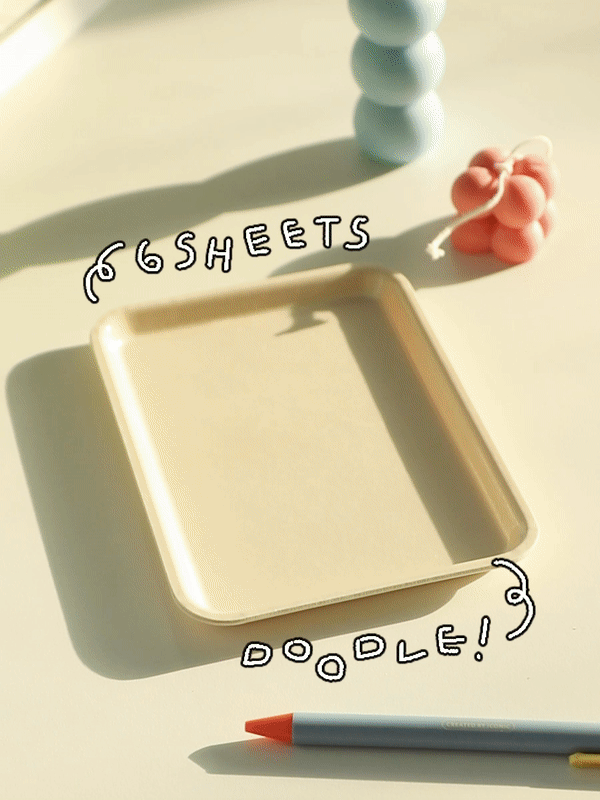 Iconic Doodle Removeable Sticker Pack, shown from the front.