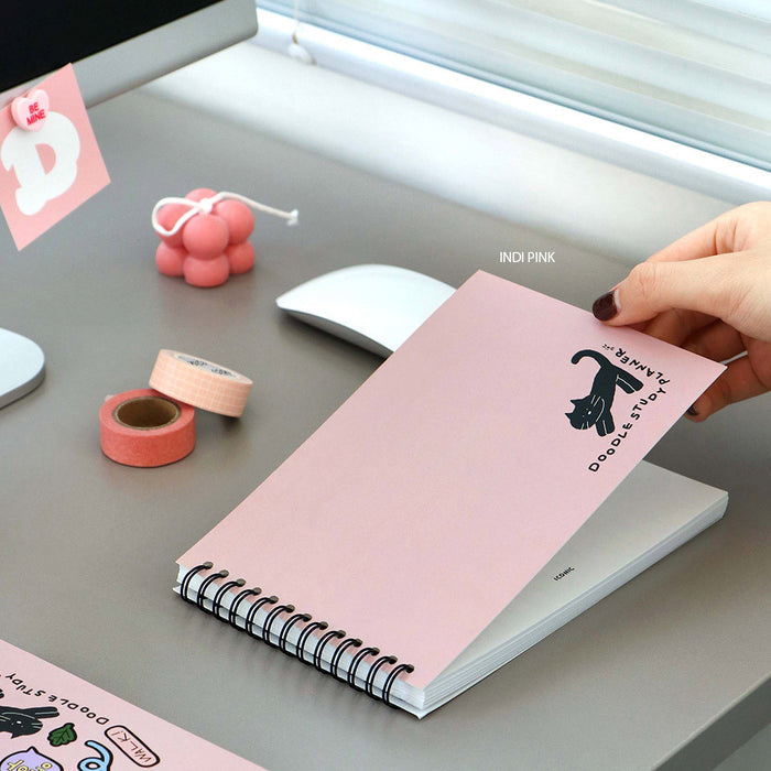 Iconic Doodle Study Planner, detail view of the design.
