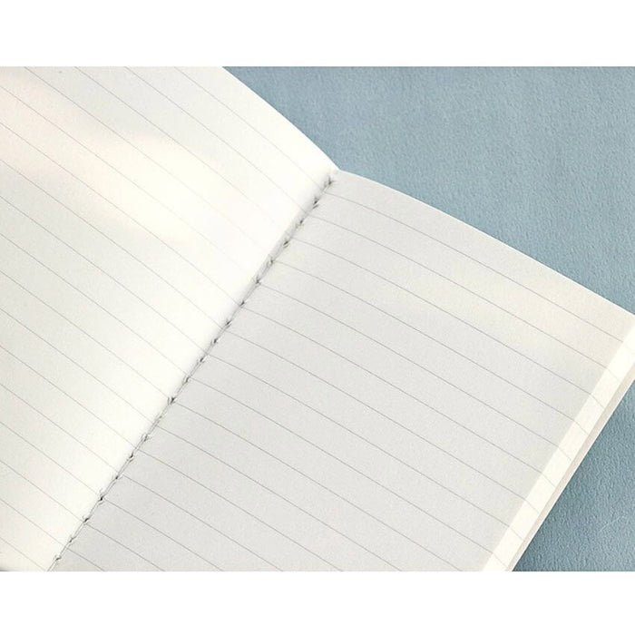 Interior view of Iconic Haze pocket notebook showing 7mm lined paper.