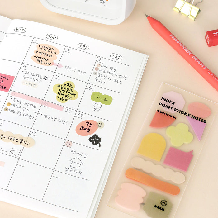 Iconic Index Point Sticky Notes - The Journal Shop