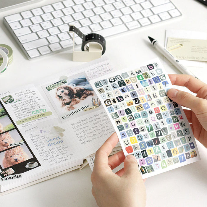Iconic Magazine Collage Sticker Pack — 6 sheets, shown from another angle.