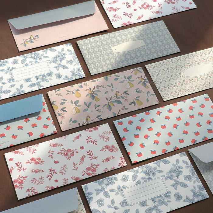 Iconic Pattern Envelope Set - 24 Envelopes + 28 Stickers, detail view of the design.