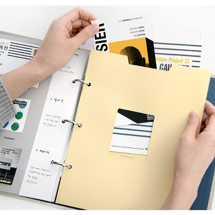 Iconic Pieces of Moment Memory Binder – 3-Ring Scrapbook Album, shown from another angle.