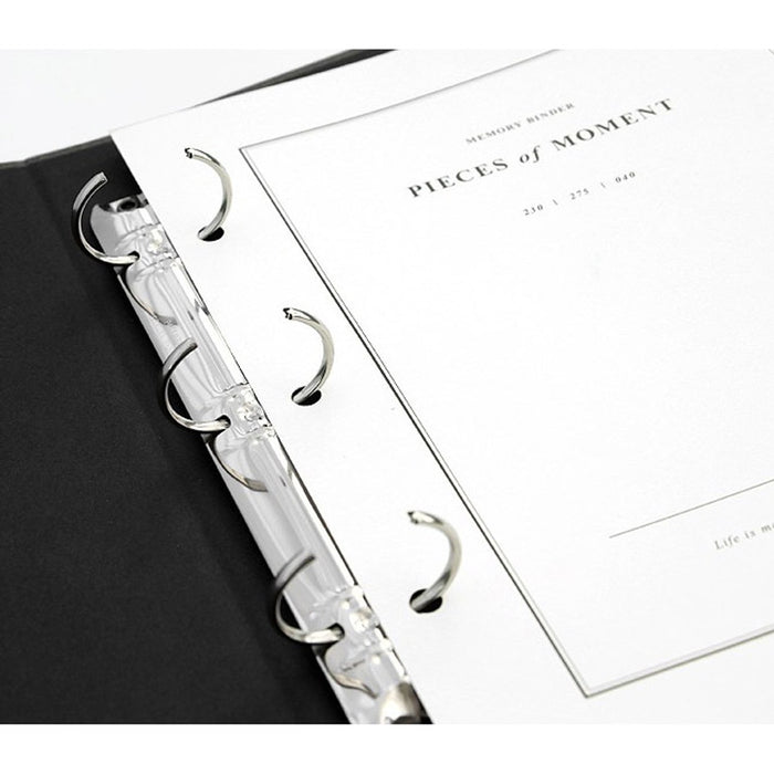 Iconic Pieces of Moment Memory Binder – 3-Ring Scrapbook Album, detail view of the design.