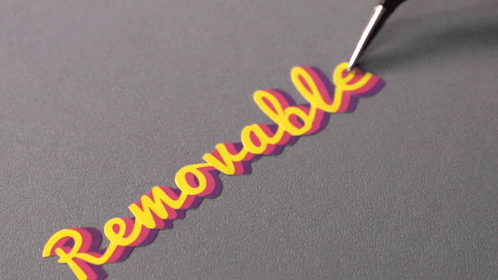 Iconic Rolling Alphabet Sticker Pack, shown from another angle.