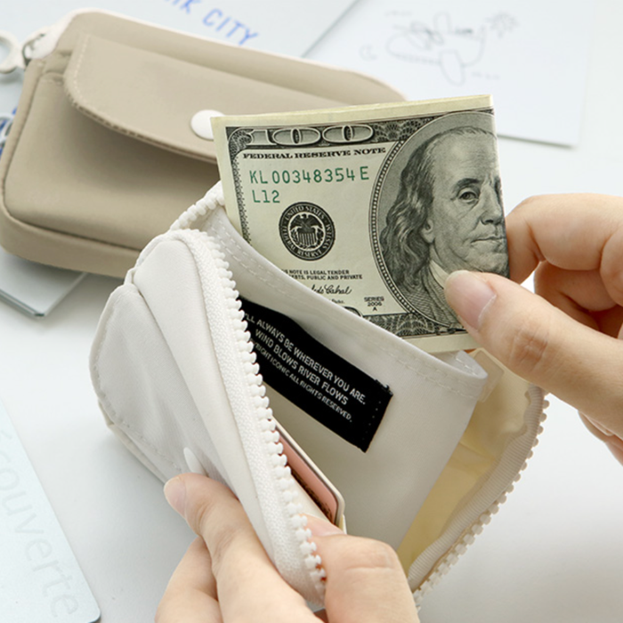 Iconic Voyager Card Wallet Travel Pouch, shown from another angle.
