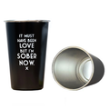 I'm Sober Now Pint Glass
