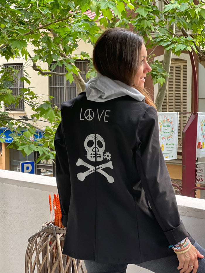 Blazer "Mexican Skull", negro — vista detalle