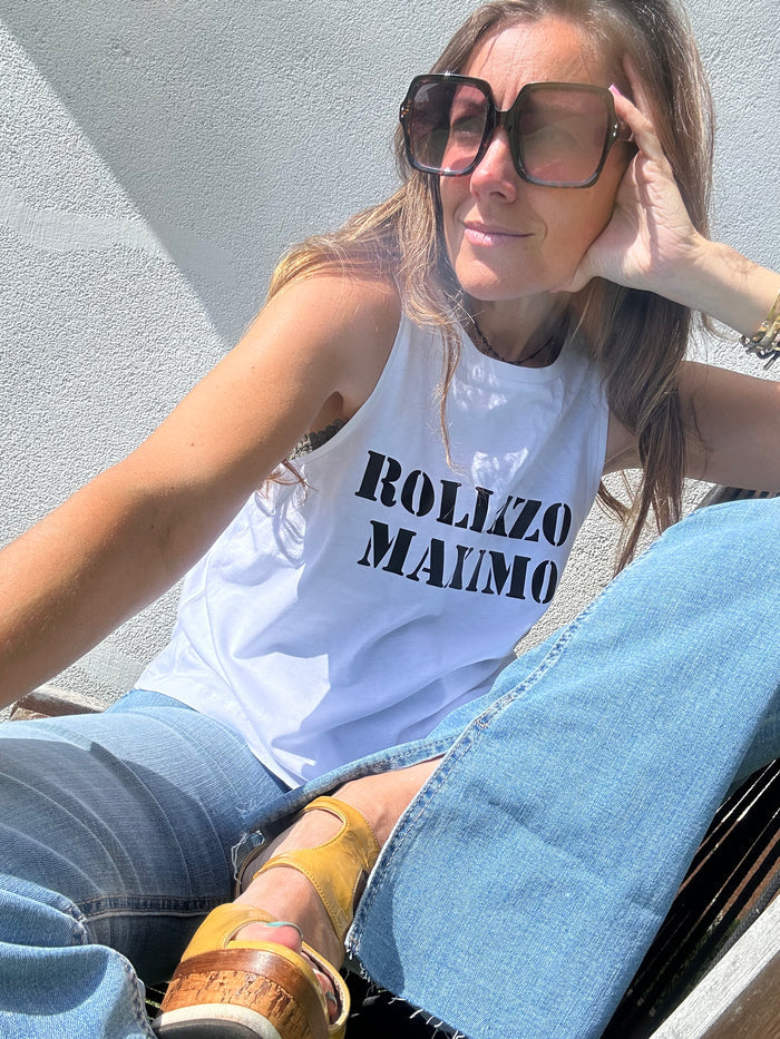 Camiseta "Dancer Rollazo máximo" blanca de algodón personalizada