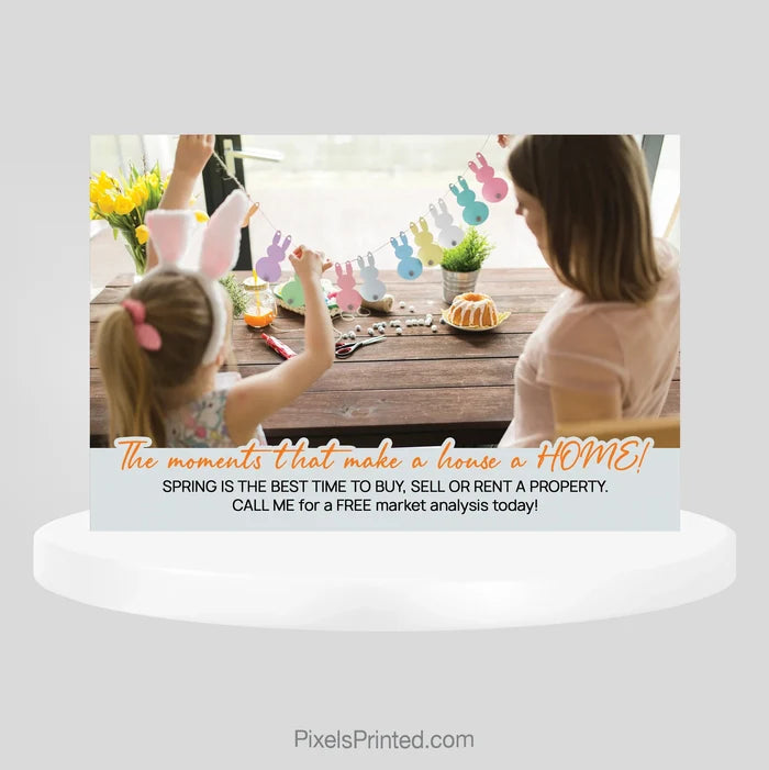 Independent real estate Easter postcards PixelsPrinted
