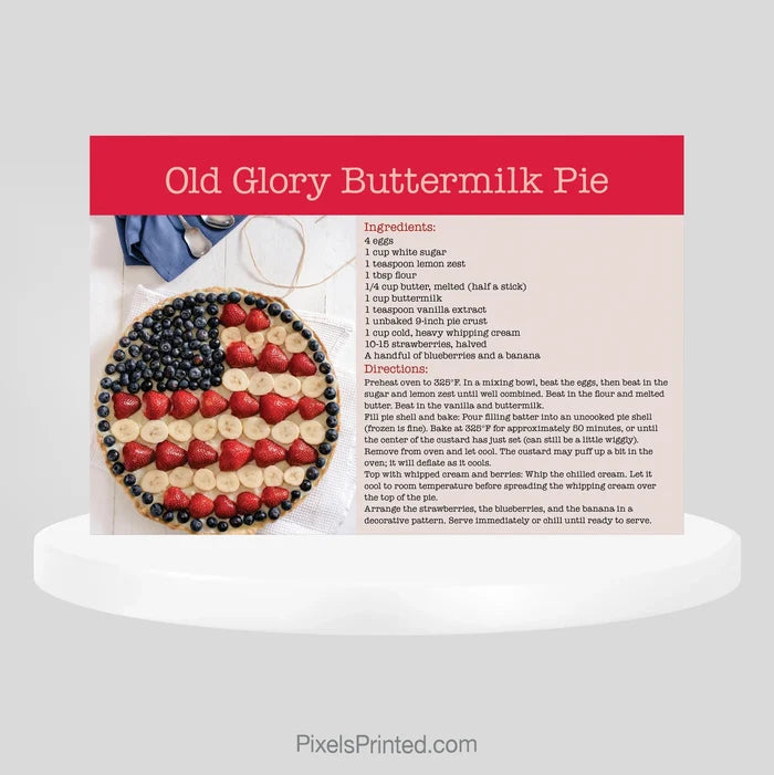 Independent real estate Fourth of July recipe postcards PixelsPrinted