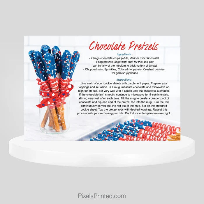 Independent real estate Fourth of July recipe postcards PixelsPrinted