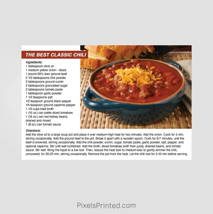 Independent real estate recipe postcards PixelsPrinted