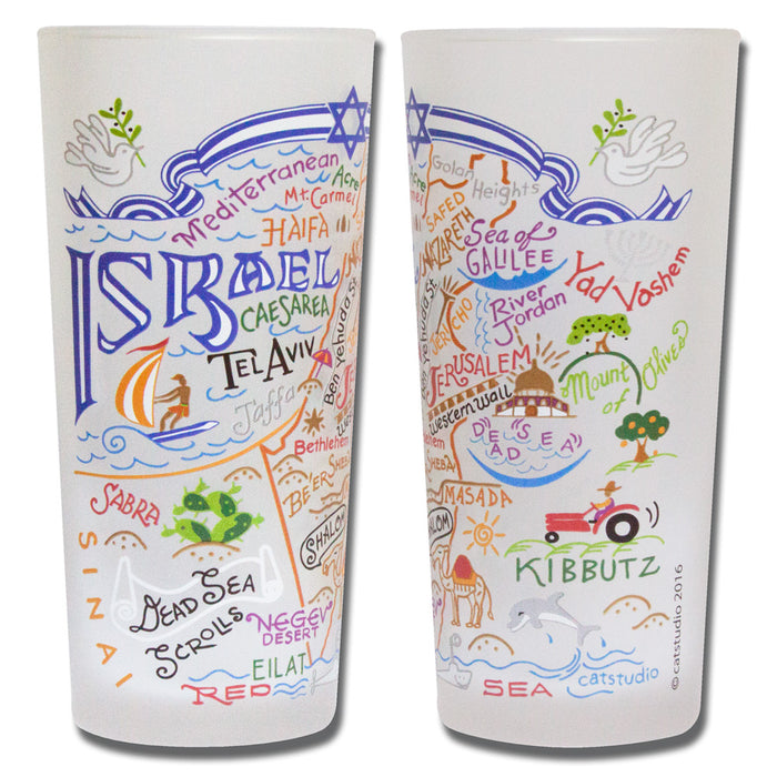 Israel Frosted Glass Tumbler