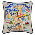 Israel Hand-Embroidered Pillow
