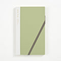 Front cover of the green Daigo Isshoni Day Log B6 Slim Notebook.